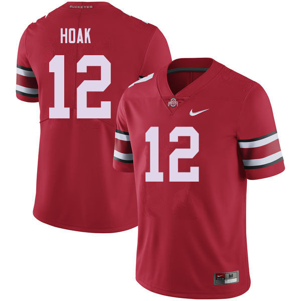 Ohio State Buckeyes #12 Gunnar Hoak College Football Jerseys Sale-Red